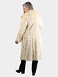 Woman's Vintage Natural Tourmaline Mink Fur Sculptured Coat