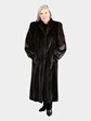 Women's Natural Darkest Mahogany Mink Fur Coat