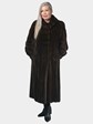 Woman's Natural Mahogany Female Mink Fur Coat