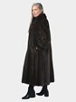 Woman's Natural Mahogany Female Mink Fur Coat