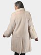 Woman's Natural Female Mink Female Blush Mink 3/4 Fur Coat