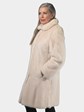 Woman's Natural Female Mink Female Blush Mink 3/4 Fur Coat