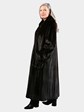 Woman's Darkest Mahogany Female Mink Fur Coat