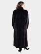 Woman's Dyed Deep Purple Sheared Mink Fur Coat
