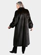 Woman's Deep Mahogany Female Mink Fur Coat