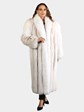 Woman's Blush Fox Fur Coat with Shadow Fox Trim
