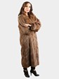 Woman's Fendi Dyed Taupe Kolinsky Fur Coat Reversible to Skin