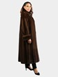 Woman's Natural Mahogany Female Mink Fur Coat