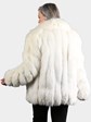 Woman's Natural Shadow Fox Fur Jacket
