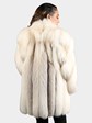 Woman's Natural Golden Isle Fox Fur 3/4 Coat