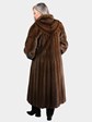 Woman's Natural Light Mahogany Female Mink Fur Coat