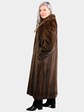 Woman's Natural Light Mahogany Mink Fur Coat