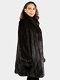 Woman's Natural Deepest Mahogany Female Mink Fur Stroller