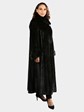 Woman's Extra Long Natural Ranch Female Mink Fur Coat