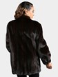 Woman's Natural Mahogany Female Mink Fur Stroller