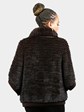Woman's Natural Mahogany Mink Fur Jacket / Cape
