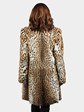 Woman's Natural Lippi Cat Fur 7/8 Coat