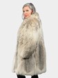 Woman's Natural Canadian Lynx Fur - Swing Style