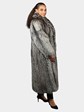Woman's Natural Silver Fox Fur Coat