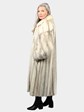 Woman's Natural Brown Cross Mink Female Mink Coat
