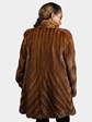 Woman's Natural Whiskey Female Mink Stroller with Directional Body