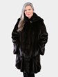 Woman's Natural Ranch Female Mink Fur 3/4 Coat