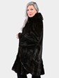 Woman's Natural Ranch Female Mink Fur 3/4 Coat