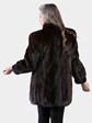 Woman's Natural Dark Mahogany Female Mink Fur Stroller