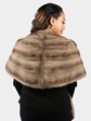 Woman's Vintage Natural Pastel Female Mink Fur Stole