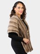 Woman's Vintage Natural Pastel Female Mink Fur Stole