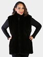 Woman's Natuiral Ranch Mink Fur Vest