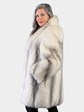 Woman's Natural Glacial Fox Fur Stroller