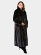 Woman's Plus Size Natural Deepest Mahogany Female Mink Fur Coat