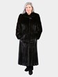 Woman's Natural Ranch Female Mink Fur Coat by Louis Feraud