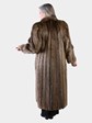 Woman's Natural Medium Tone Long Hair Beaver Fur Coat