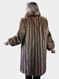 Woman's Natural Raccoon Fur 7/8 Coat