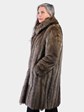 Woman's Natural Raccoon Fur 7/8 Coat