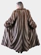 Woman's Natural Raccoon Fur Coat with Directional Design