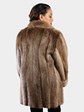 Woman's Natural Blond Long Hair Beaver Fur Stroller