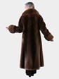 Woman's Natural Phantom Sheared Beaver Fur Coat with Fox Trim by Oscar de la Renta