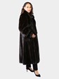 Woman's Deepest Mahogany Female Mink Fur Coat