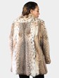 Woman's Natural Cat Lynx Fur Jacket