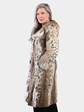 Woman's Vintage Natural Cat Lynx Fur Coat