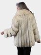 Woman's Natural Blue Fox Fur Jacket