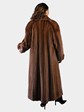 Woman's Plus Size Natural Female Demi Buff Mink Fur Coat
