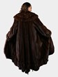 Woman's Plus Size Natural Mahogany Female Mink Fur Coat