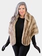 Woman's Vintage Natural Breath of Spring Female Mink Fur Stole