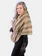 Woman's Vintage Natural Breath of Spring Female Mink Fur Stole