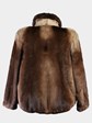 Man's Bomber Style Natural Otter Fur Jacket
