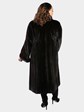 Woman's Blackglama Plus Size Natural Ranch Mink Fur Coat